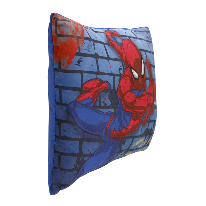 Marvel Spiderman Wall Crawler Spider Webs Toddler Pillow