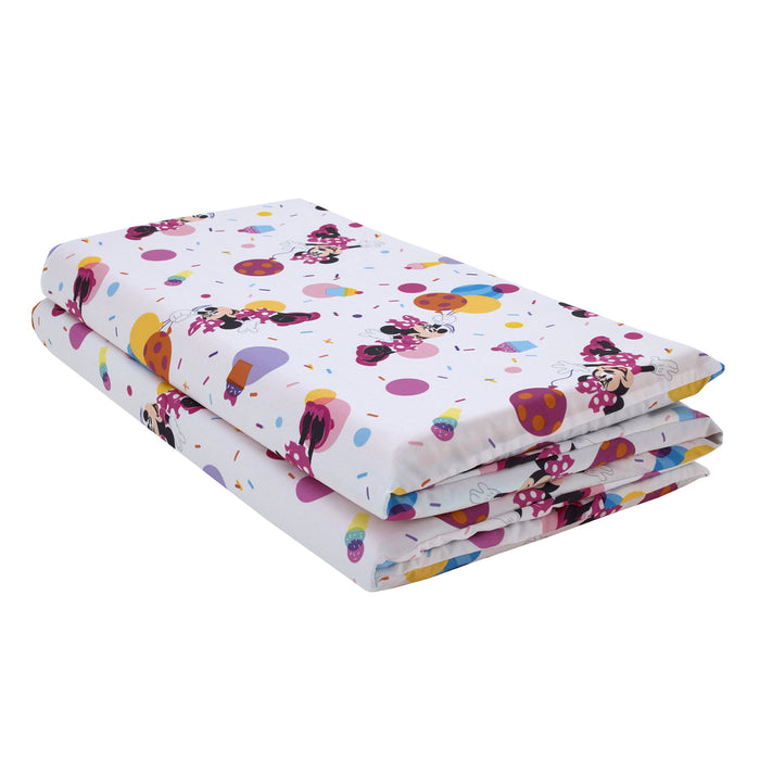 Disney Minnie Mouse Let's Party Preschool Nap Pad Sheet