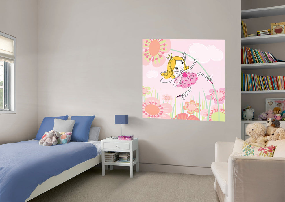 Fathead Nursery: Flowers Mural - Removable Wall Adhesive Decal